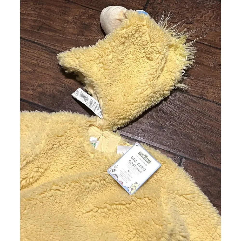 Pottery Barn Kids Big Bird Halloween Dress Up Costume 4-6 Years PBK NWT 5 pcs - Picture 6 of 16